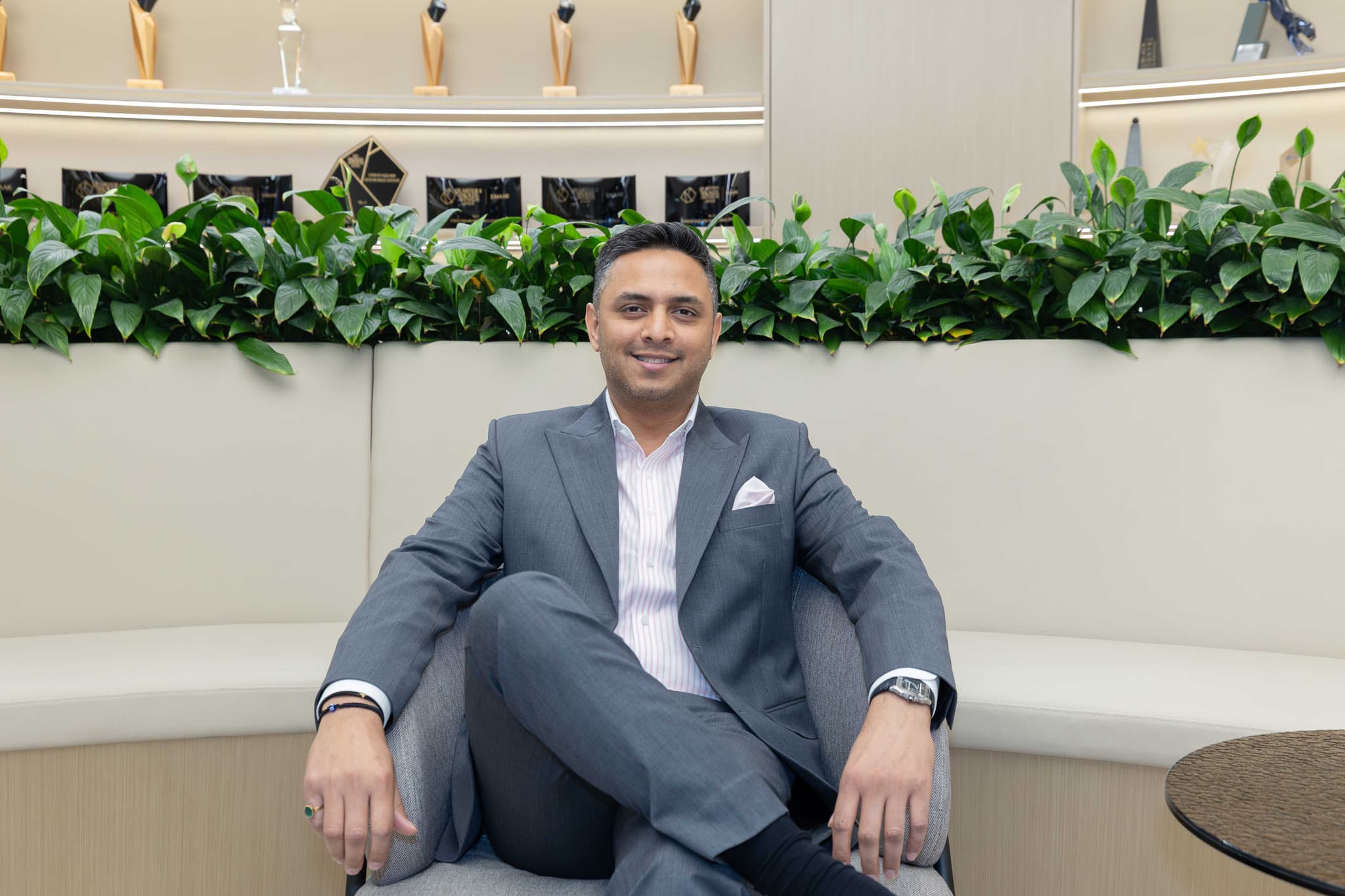A Union Square House agent in the office