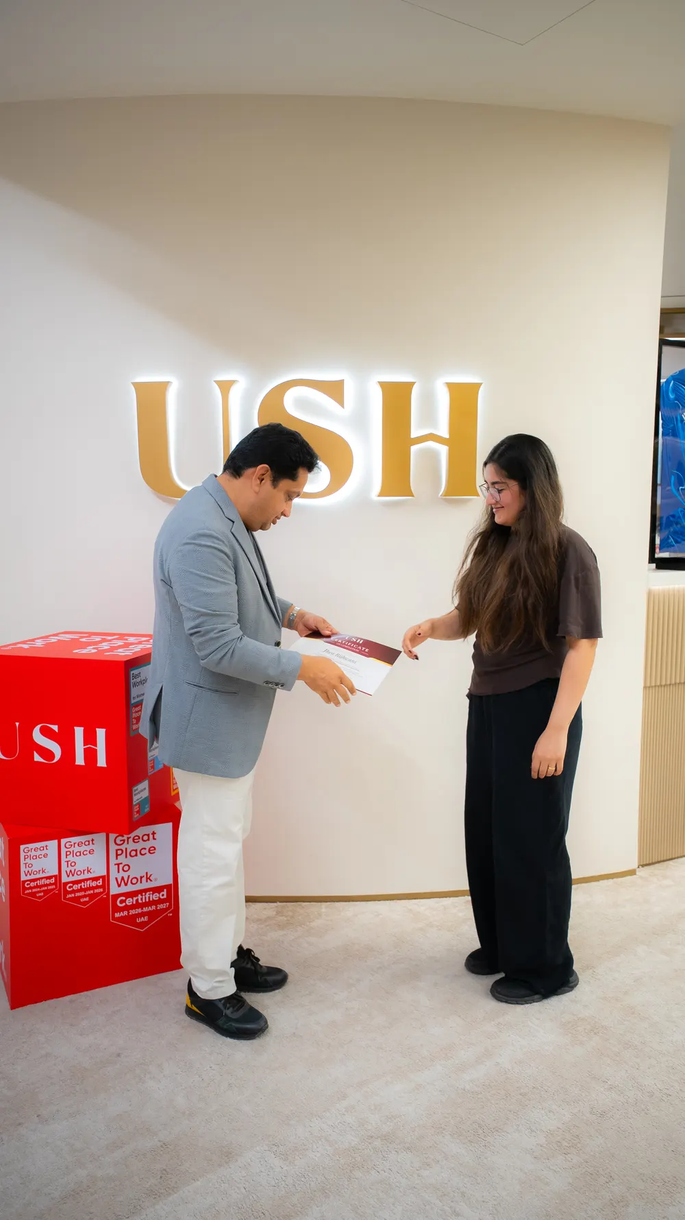 Union Square House interns at work