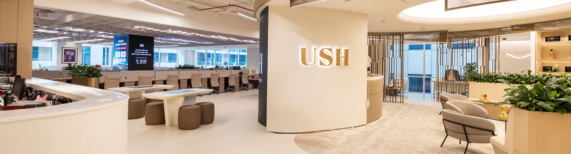 Reception at the Union Square House head office in Business Bay