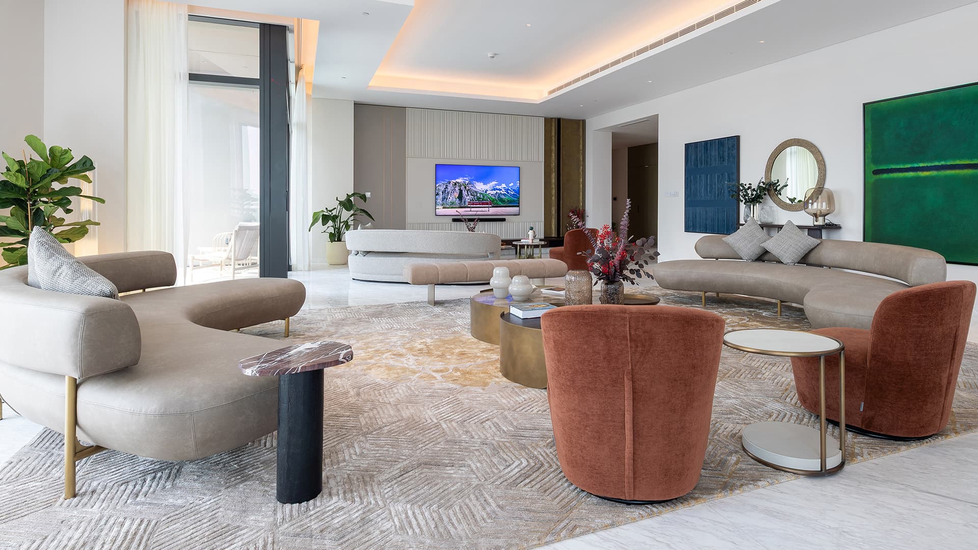 Luxurious modern living room